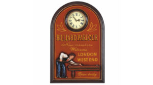 Billiard Parlour 3-D Clock