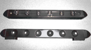 Basic 6 Cue 2-Piece Wall Rack in Black