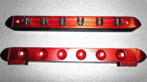 Basic 6 Cue 2-Piece Wall Rack- Chestnut