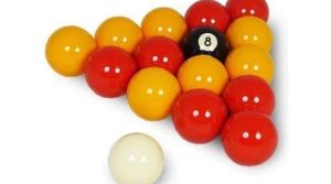 Billiard Balls Red and Yellow Pool Ball Set – 2-1/4"