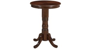 Round Pub Table in Cappuccino finish