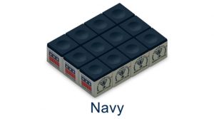 Navy Silver Cup Cue Chalk