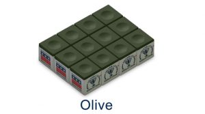Olive Silver Cup Cue Chalk