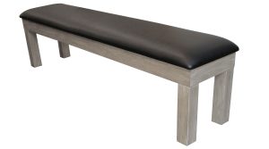 Pool Table Accessories Storage Bench in Rustic Grey
