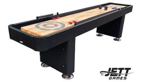 Jett 9ft Shuffleboard Table in Black